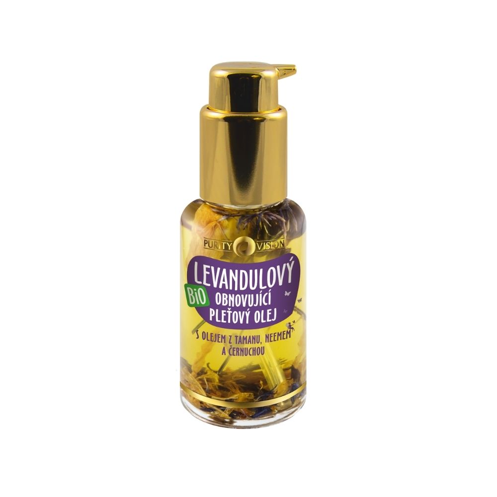 Aceite facial regenerador profundo de lavanda bio 45 ml