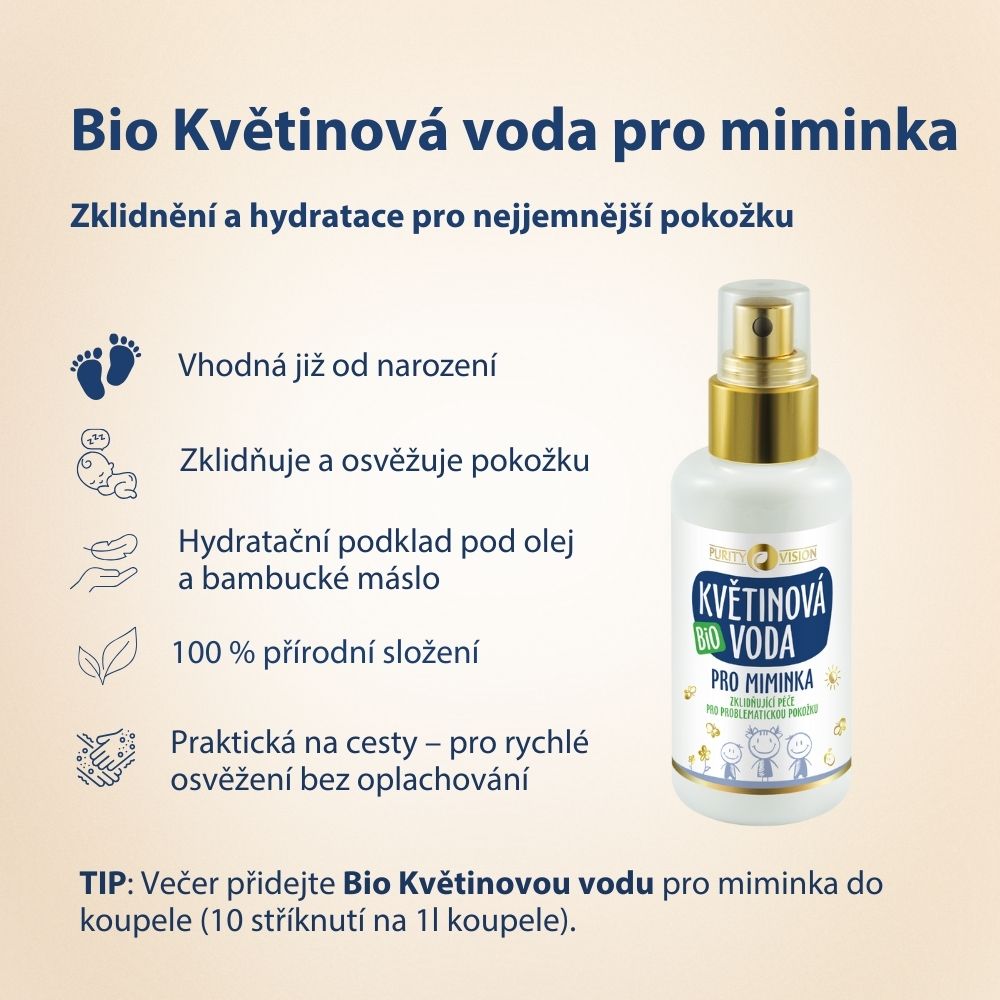 Agua floral bio para bebés 100 ml
