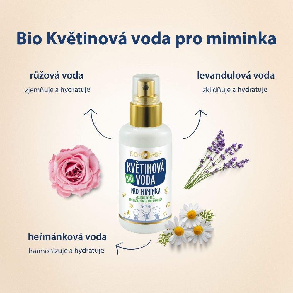 Agua floral bio para bebés 100 ml